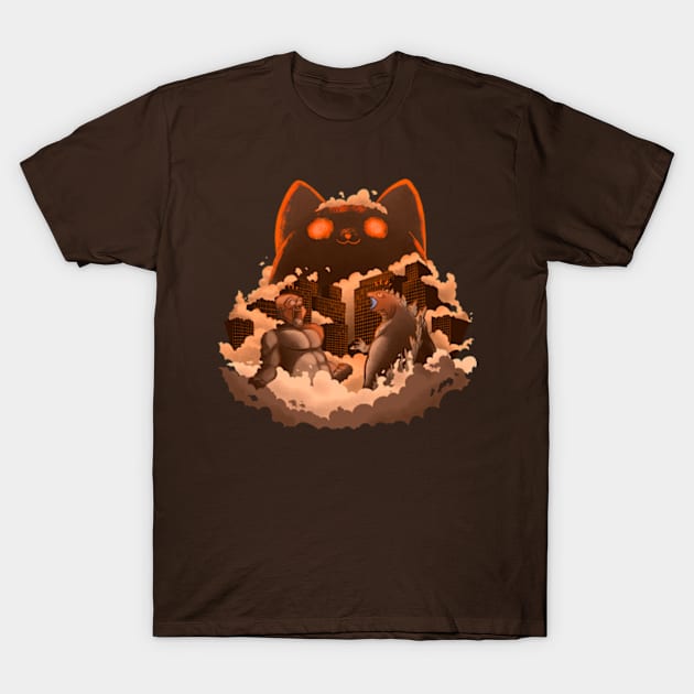 King Meowzilla T-Shirt by Akairos